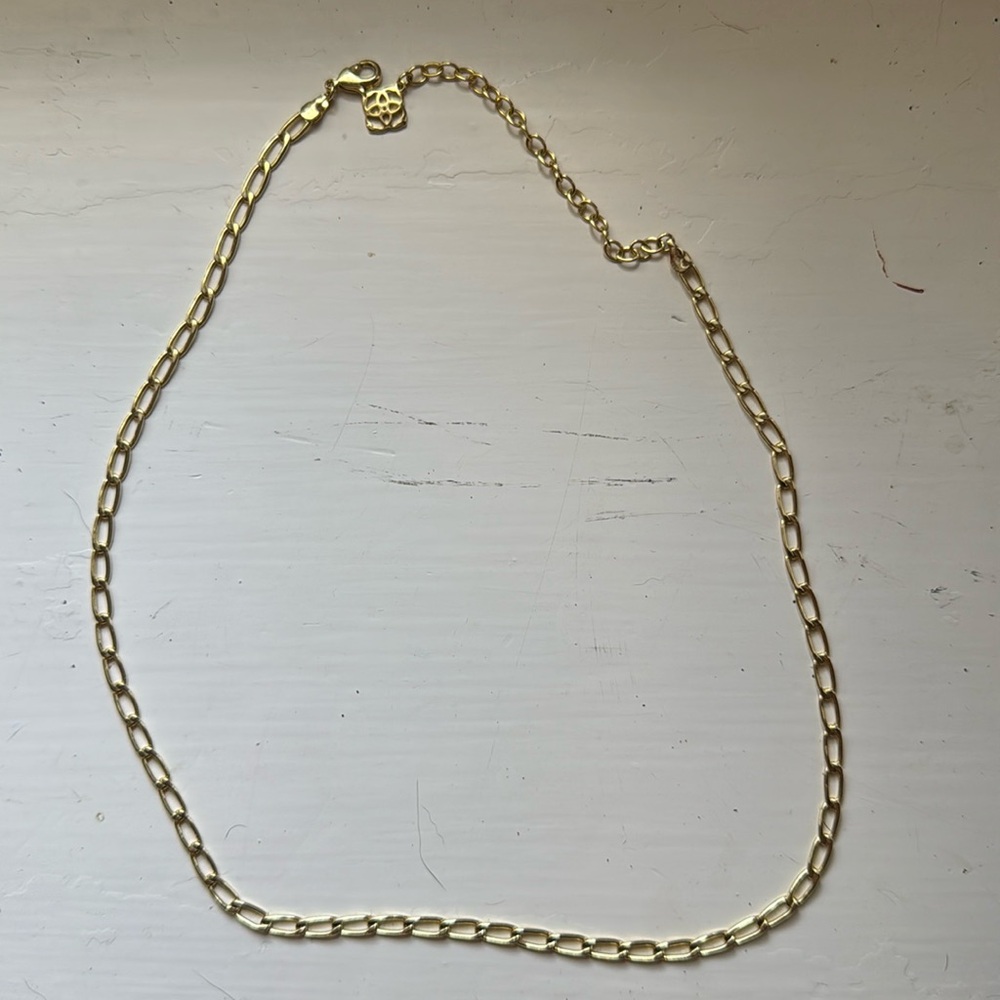 Kendra Scott gold colored chain necklace